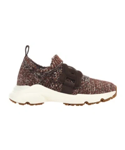 Tod's Round-head Sneakers In Brown