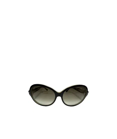 Tod's Round Logo Sunglasses In Green