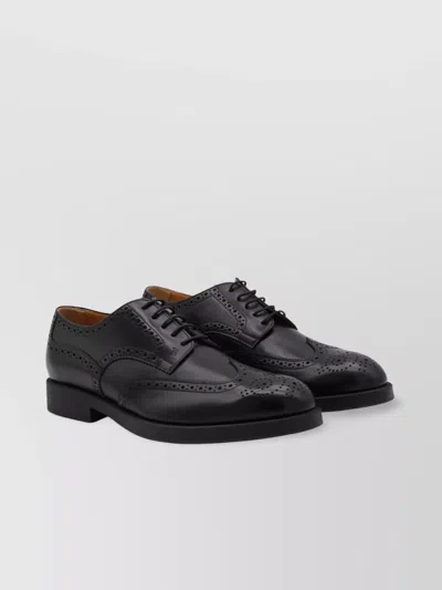 Tod's Round Toe Brogue Lace-up Shoes