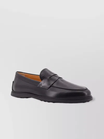 Tod's Round Toe Handcrafted Loafers