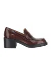 Tod's 60mm Brushed Leather Heeled Loafers