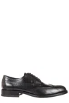 Tod's Round Toe Lace-up Brogues In Black
