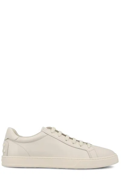 Tod's Lace Up Sneakers In Neutrals