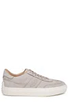 TOD'S ROUND TOE LACE-UP SNEAKERS