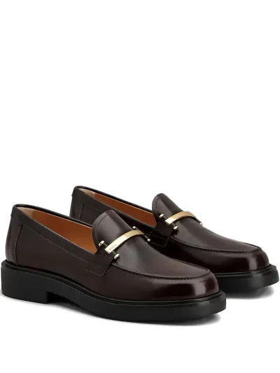 Tod's Round-toe Loafers In Brown