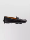 Tod's Gommino Leather Loafers In Black