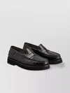 Tod's Block Heel Loafers Penny Strap In Black