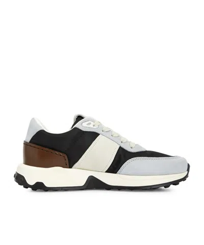 Tod's Round Toe Low-top Sneakers In White