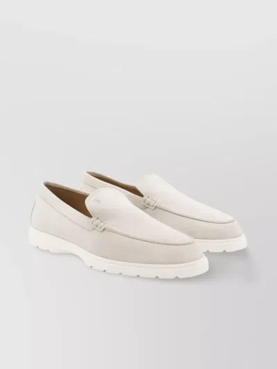 Tod's Round Toe Rubber Sole Loafer