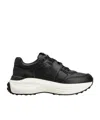 Tod's Round Toe Sneakers In Black