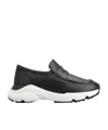 Tod's Leather Penny-slot Sneakers In Black