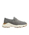 Tod's Round Toe Sneakers In Gray