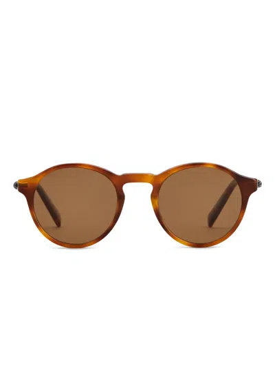 Tod's Round-frame Sunglasses In Brown
