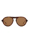 Tod's Round-frame Sunglasses In Brown