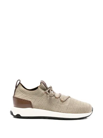 Tod's Round-toe Lace-up Sneakers In Multi