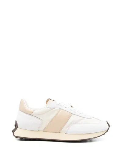 Tod's Round-toe Lace-up Sneakers In Neutral