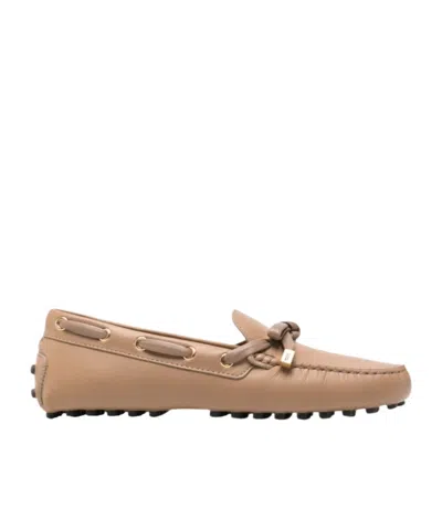 Tod's Round-toe Loafers In Brown