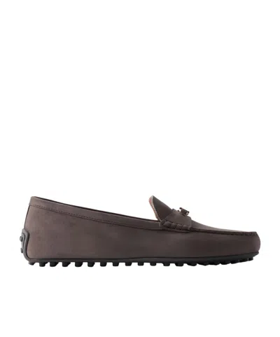 Tod's Round-toe Loafers In Brown