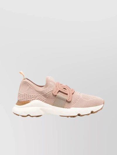 Tod's Rubber Outsole Slip-on Sneakers In Pink