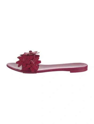 Pre-owned Tod's Rubber Slides In Pink