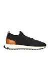 Tod's Calzino Running Black Sneakers In Black