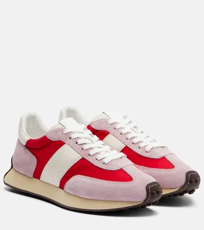 Tod's Runner Suede Sneakers In Pink