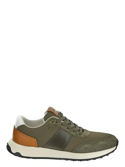 Tod's Mesh Running Sneakers In Green