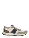 Tod's Technical Fabric And Leather Sneakers In Multi