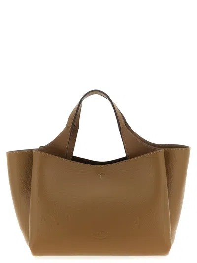Tod's Mini Leather Handbag In Brown