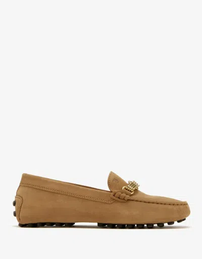 Tod's Gommino Loafers In Animal Print