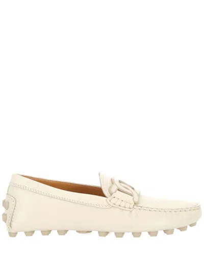 TOD'S TOD'S WHITE FLAT SHOE FOR WOMAN XXW52 K0 IH00