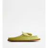 Tod's Sabots In Suede In Green