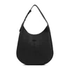 TOD'S SACCA HOBO BLACK GRAINED LEATHER BAG