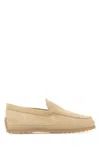 Tod's Beige Woven Leather Slip-on Loafers With Rubber Sole Men In Neutral