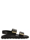 Shop Tod's Sandal With Two Leather Straps
