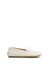 Tod's Leather Loafers With Round Toe And Rubber Sole In Brown