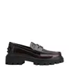 Tod's Semi-patent Leather Loafers In Black