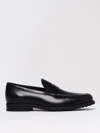 Tod's Smooth Leather Moccasin Loafers With Subtle Stitching In Black