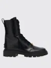 Tod's Black Chain Ankle Boots In Black