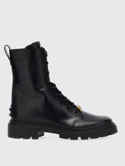 TOD'S FLAT ANKLE BOOTS TOD'S WOMAN COLOR BLACK,F82000002