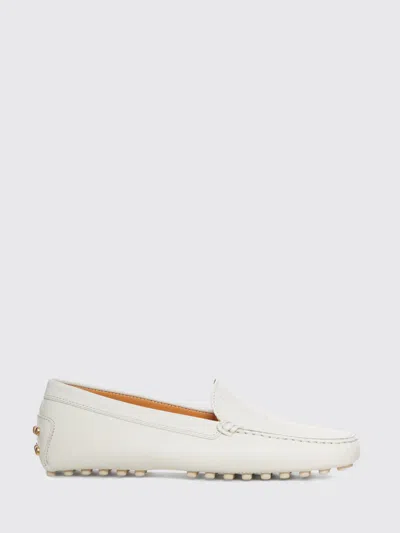 Tod's Leather Driving Loafer In White