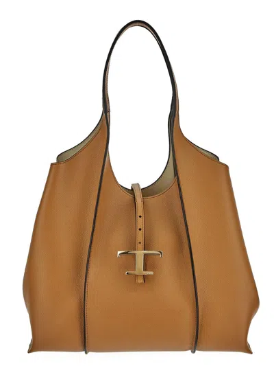 Tod's Shopping Bag In Brown