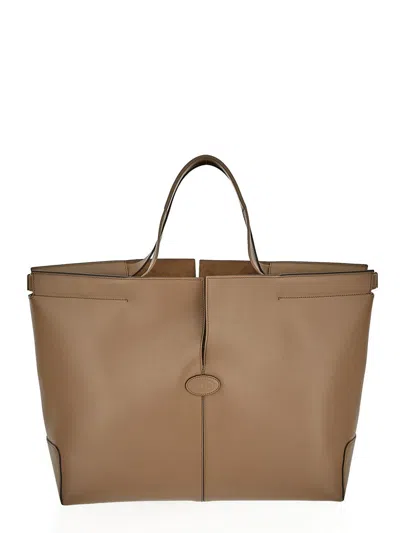 Tod's Shopping Bag In Brown
