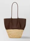 Tod's Shopping Bag With Long Handles And Woven Base