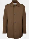 Tod's Short Single-breasted Coat In Brown
