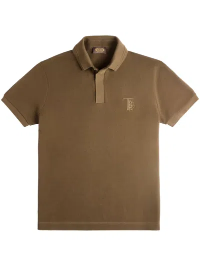 Tod's Short-sleeve Polo Shirt In Green