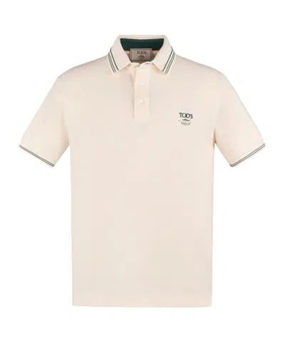 Tod's Short-sleeved Polo Shirt In Neutral
