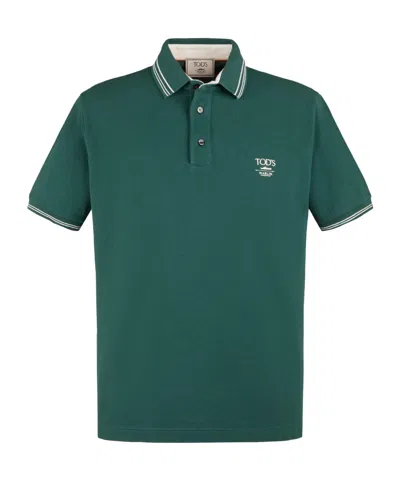 Tod's Short-sleeved Polo Shirt In Green
