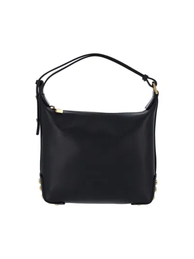 Tod's Metal Dots Mini Leather Shoulder Bag In Black