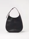 Tod's Sacca Hobo Black Grained Leather Bag In Black